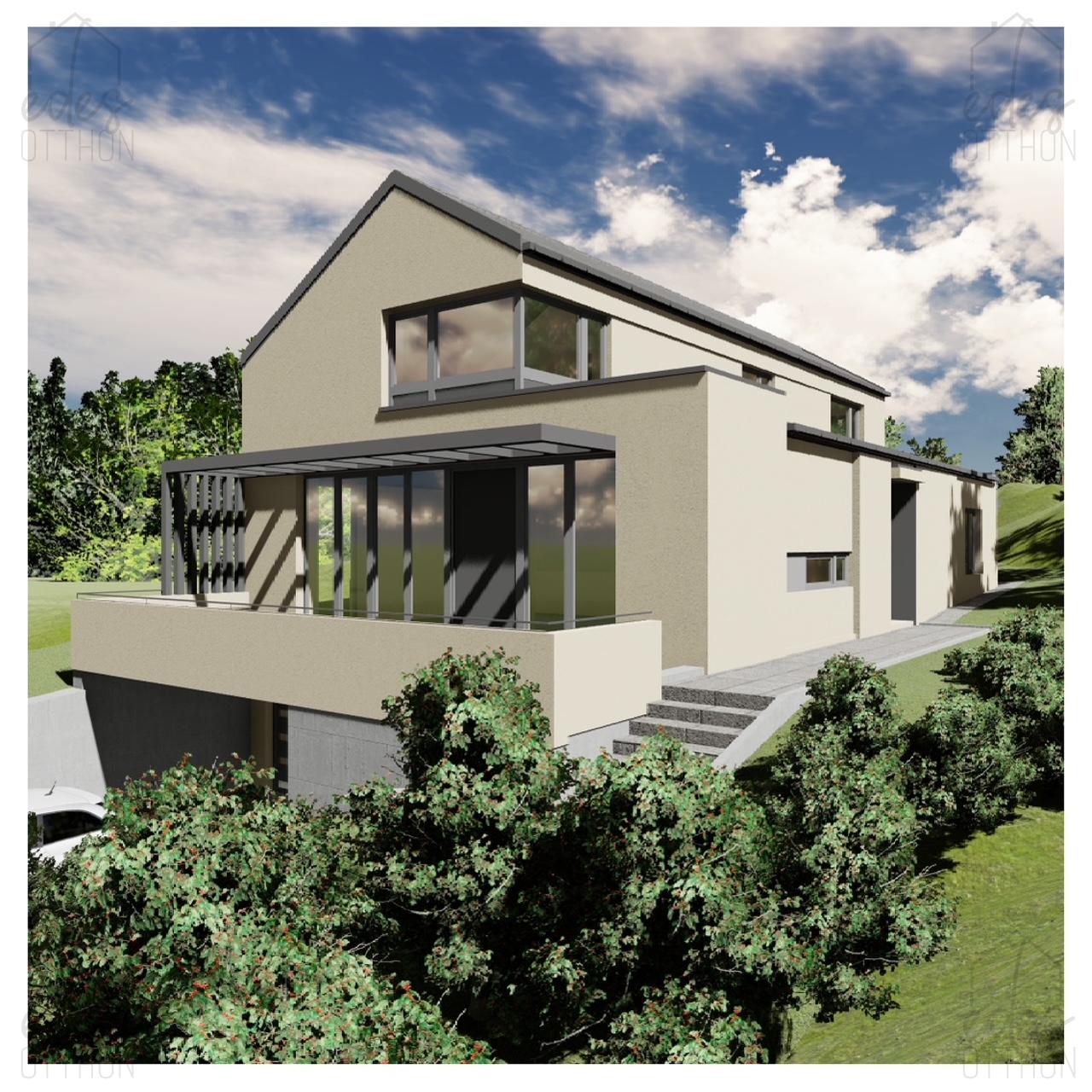 Eladó exkluzív, letisztult, luxus minőségben és korszerű technikával épülő alacsony energetikájú családi ház Nagykovácsiban - kép 12844